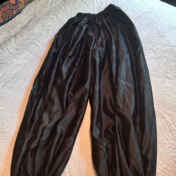 Bellydance pantaloons black satin Sharon Kihara Mardi Love - Picture 1 of 6